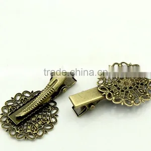 Hottest Flower Antique Bronze Hollow Hair Clips Bobby Pins thumbnail-1