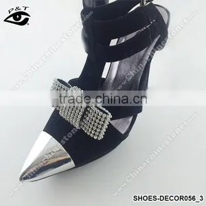 New Design Rhinestone Mesh Clip for Shoes Glass Ornament Shoe Clips thumbnail-5