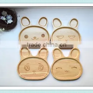 Child 3 Compartment Plate Divided Tray Baby Cartoon Rabbit Appetizer Platter thumbnail-6