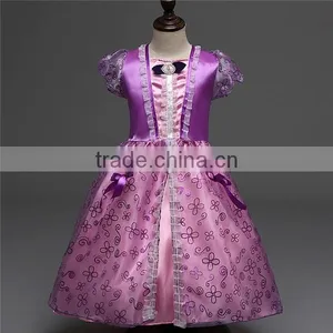 Wholesale Children's Clothing Grimm's Fairy Tales Rapunzel Princess Dress Party Girls Dress Fashion Dress thumbnail-1