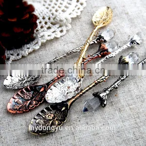 High Quality Stainless Steel Coffee Spoon /jy Flower Stainless Steel Spoon Flower Tea Spoon /fancy Dinnerware Tableware thumbnail-1
