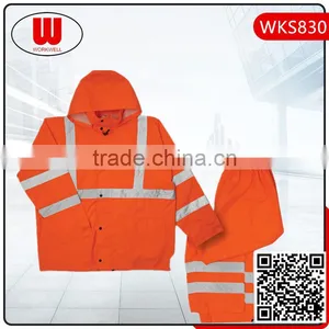 Hi Vis Reflective Fabric Waterproof Coats thumbnail-1