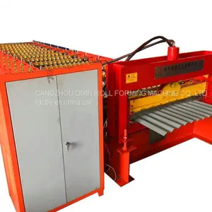 China Hot Sale Galvanized Steel Roofing Sheet and Wall Sheet Roll Forming Machine thumbnail-1