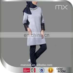 2016 Fashion Casual Design Clothing Sport Suit With Lace Cuff and Beautiful Kolye thumbnail-1
