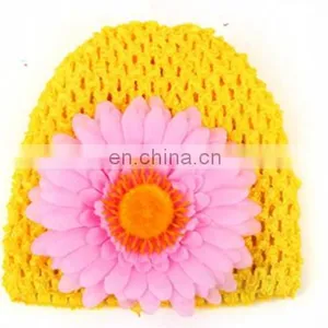 New Born Baby Hat Simulation Sun Flower Child Hat Baby Knitted Hat Elastic Baby Hat thumbnail-3