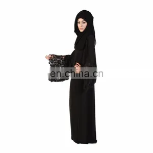 Hot Selling Turkish Design Denim Muslim Abaya,Muslim Long Maxi Dress,Long Girls Maxi thumbnail-3