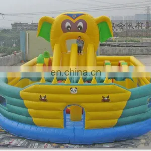 Cute Elephent Inflatable Outdoor Playground thumbnail-1