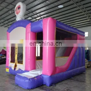 Pink Girly Inflatable Bouncy Castle thumbnail-1