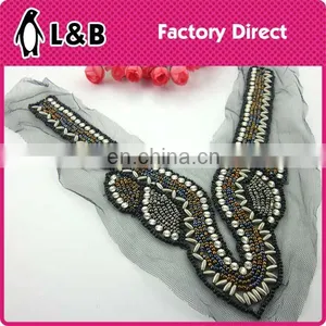 New Model Fashion Women Beaded Collar Applique thumbnail-5