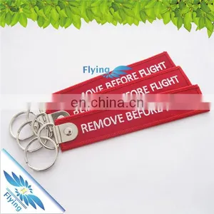 Eco-friendly Embroideried Key Chains Gift, Cloth Fabric Key Rings Material With Custom Logo thumbnail-5