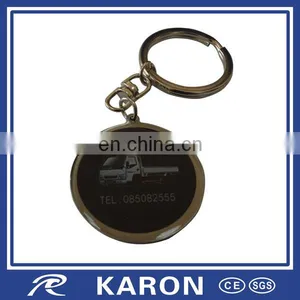 Epoxy Dome Custom Metal Numbered Key Tag thumbnail-1