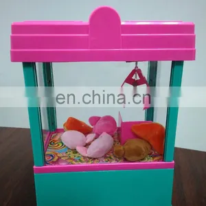 2018 Hot-sale Mini Claw Machine Toy Wholesale Claw Crane Machine With LED Light and Music for Kids thumbnail-3
