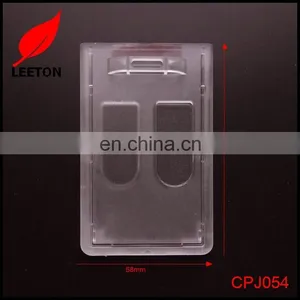 Factory Custom Double Sided Rigid ID Badge Holder thumbnail-5