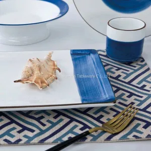 Under Glazed High-quality Style Ceramic Animal Hand Printed Dinner Set Tableware thumbnail-3