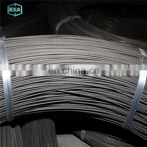 High Tensile 4.0 mm 6.0 mm 7.0 mm 7.1 mm 8.0 mm 9.0 mm Prestressing Spiral Rib 82b pc Steel Wire thumbnail-2