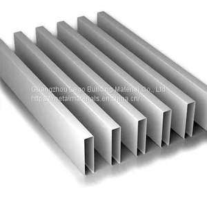 Custom Outdoor Champagne Gold Aluminum Square Pass Integrated Ceiling thumbnail-3