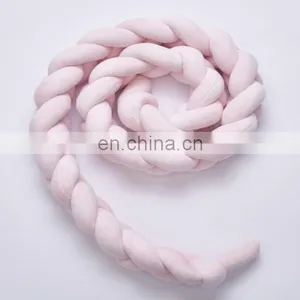 Knot Cushion,Crib Baby Bumper Cot Braid Pad Protector Braided Knot Pillow thumbnail-4