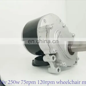 12V Geared 24 Volt Dc Motor Bike High Torque Wheel Dc Motor For Wheelchair thumbnail-1