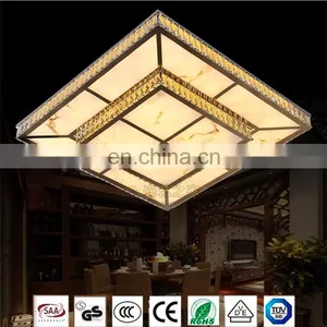 Personality Led Lamp Crystal Ceiling Lamp Square Stainless Steel Wire Cutting Led Crystal Lamp Creative Lighting thumbnail-4