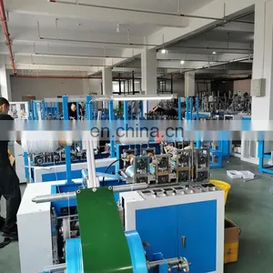 Home Office Elasticated Cuff Blue Plastic Disposable Overshoe Making Machine thumbnail-3