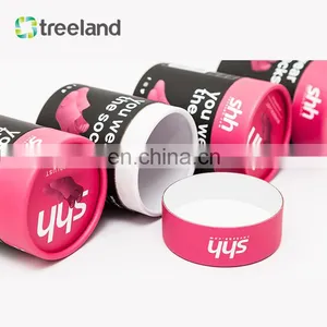 Bio-friendly Paper Tube Packaging for Socks Custom Clothing Packaging Good Quality Cylinder Tube Cardboard thumbnail-2