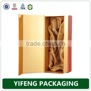 Trade Assurance Supplier Wholesale Fashion Paper Packaging Wine Box/ Flip Top Paper Wine Box With Magnetic Catch thumbnail-2