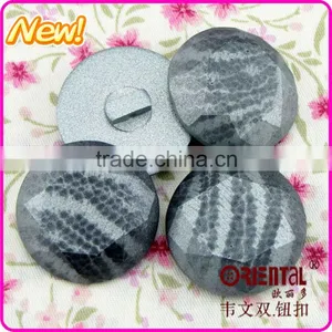 Glitter Shiny Dyeable Resin Stone With Tunnel Shank thumbnail-2
