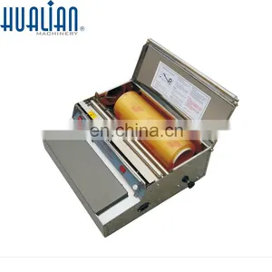 TW-450F HUALIAN Fruit and Vegetable Semi-Automatic Cling Film Tray Wrapping Machine thumbnail-2