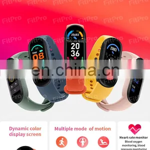Hot Selling M6 Smart Bracelet Full Display Heart Rate Blood Pressure Mi Band 6 Smart Watch thumbnail-2