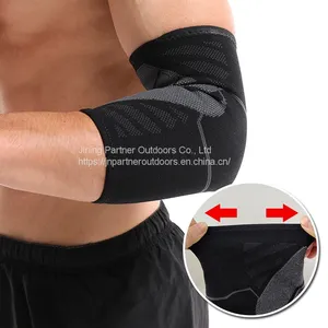 Custom Knitted Elbow Sleeve Recovery Compression Support for Weightlifting thumbnail-1