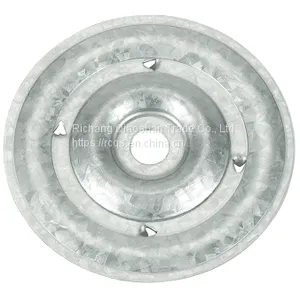 Roofing Fasteners 2-3/8 Inch Round Barbed Metal Stress Plate thumbnail-2
