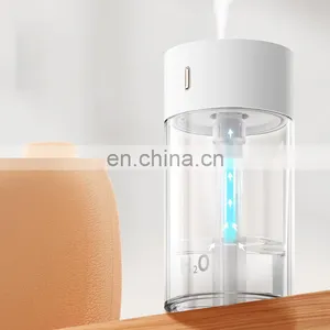 Newest Amazon Top Seller Car Mini Humidifier Usb Mist Diffuser Desktop Portable Air Humidifier With Colorful Led Light thumbnail-5