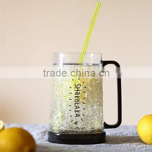 Double Wall Plastic Ice Beer Mugs for Promotion thumbnail-3