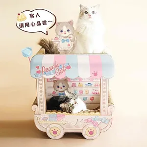 MeowLove Hot Sales Scratcher Cat Play Toy Corrugated Cardboard Cat Scratcher Cat Cardboard thumbnail-2