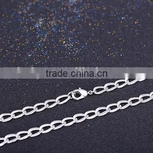 Simple Design Fashion Jewelry Rhodium Plated Cheap Necklace thumbnail-4