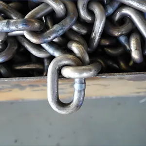 Mining Scraper Chain φ38× 137 Manganese Steel Heat Treatment High-Strength Mining Round Link Chain thumbnail-2
