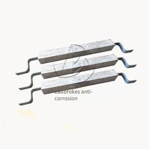 21.5kg High-temperature-resistant Aluminum Sacrificial Anode, Single Iron Leg Welded Aluminum Alloy Sacrificial Anode for Liquid Tanks thumbnail-5