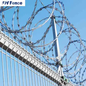Customized Anti Rust Razor Barbed Wire Welded Razor Barbed Wire Mesh Razor Barbed Wire Mesh Fence thumbnail-2