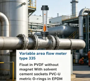 Variable Area Flow Meter Rotameter PVC PVDF Water Flow Meter for Water Treatment Pipeline Monitoring thumbnail-4