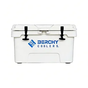 Rotomolded Hard Cooler Portable Small Ice Chest With 3-Inch Insulation Heavy-Duty Beach Cooler for Camping, Fishing, Boating, Picnic, BBQ, Travel thumbnail-5