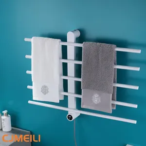 Bathroom Electric Heated Towel Rack, Towel Warmer for Bathroom, Wall Mounted Stainless Steel,5 Colours thumbnail-2
