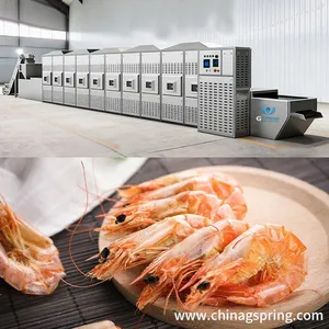 High Power Industrial Microwave Shrimp Drying Machine Continuous Seafood Dehydration Equipment thumbnail-3
