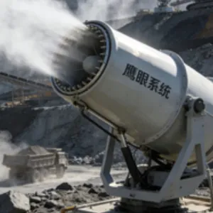Eagle Eye AI Smart Fog Cannon Machine - Automatic Spray Dust Suppression Sprayer for Coal Shed Closed Unloading Area thumbnail-1