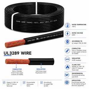 UL3289 HOOK UP WIRE 150ºC 600V XLPE INSULATION WIRE thumbnail-1