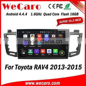Wecaro WC-TR1063 10.1" Android 4.4.4 Car Stereo 2 Din for Toyota Rav4 Can-bus Dvd Radio Gps 1080p 2013-2015 thumbnail-1