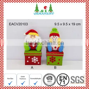 Red and Green Small Plush Christmas Gift Box thumbnail-1