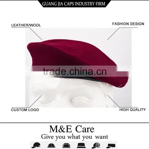 Mens Custom Wool Army Military Beret Hats Wholesale thumbnail-1