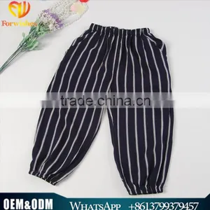 Wholesale Baby Girl Clothes 2016 New Summer Girl Printed Striped Pants Lovely Little Girl Pants thumbnail-1