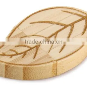 Wholesale 8gb Wooden Leaf Usb 2.0 Flash Thumb Drive thumbnail-3