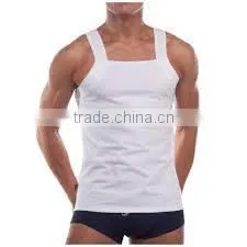 Men Super Cool White Tank Top thumbnail-2